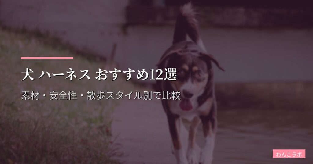 犬 ハーネス おすすめ12選【2026年版】素材・安全性・散歩スタイル別で比較