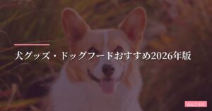 犬グッズ・ドッグフードおすすめ2026年版【多頭飼い歴7年が本音レビュー】